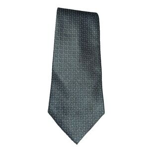 Umo Lorenzo Men's Necktie Gray Black Design Polyester Classic